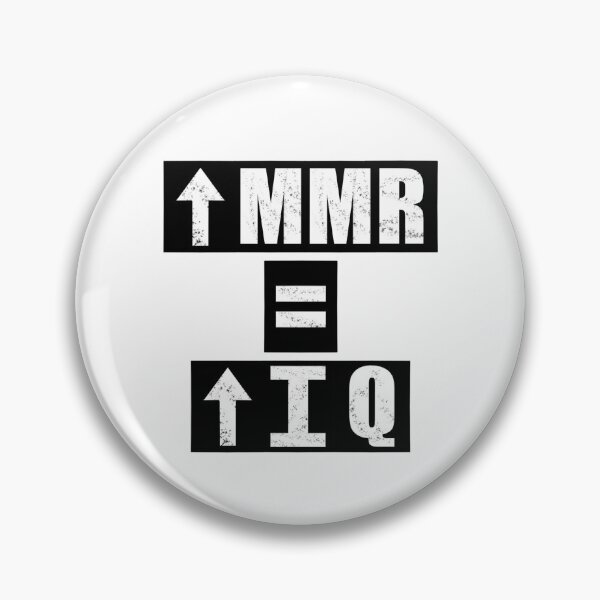 Item preview, High MMR = High IQ - White designed and sold by BusyMonkeys.