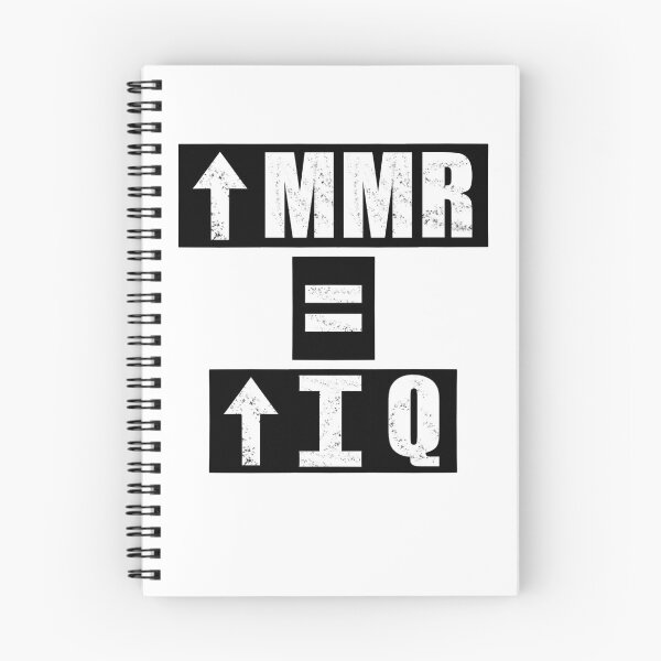 Item preview, High MMR = High IQ - White designed and sold by BusyMonkeys.
