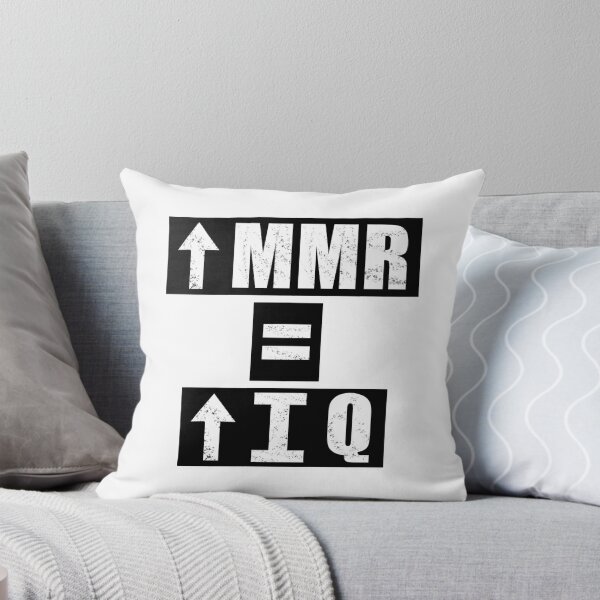 Item preview, High MMR = High IQ - White designed and sold by BusyMonkeys.