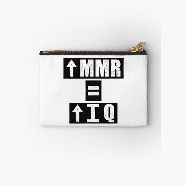 Item preview, High MMR = High IQ - White designed and sold by BusyMonkeys.
