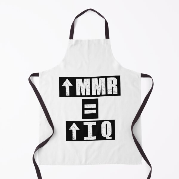 Item preview, High MMR = High IQ - White designed and sold by BusyMonkeys.