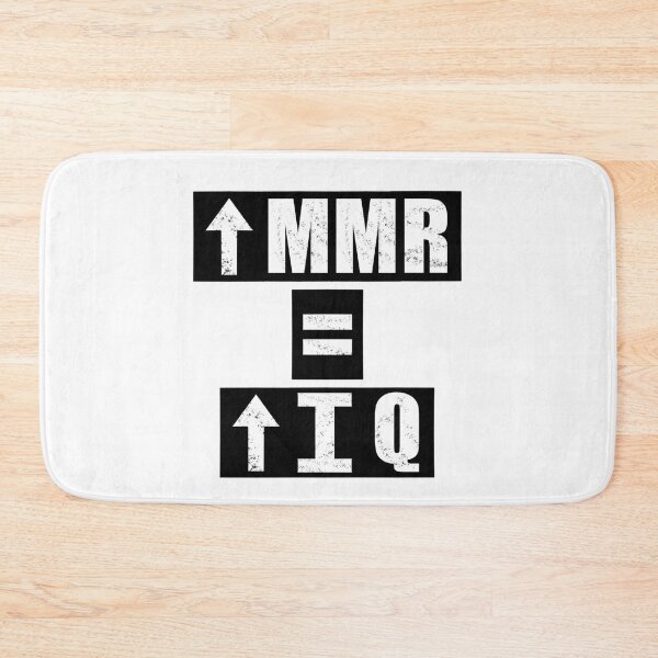 Item preview, High MMR = High IQ - White designed and sold by BusyMonkeys.