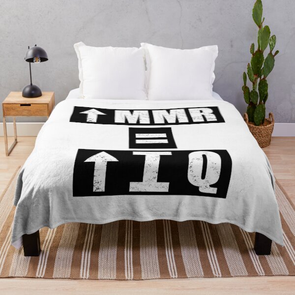 Item preview, High MMR = High IQ - White designed and sold by BusyMonkeys.