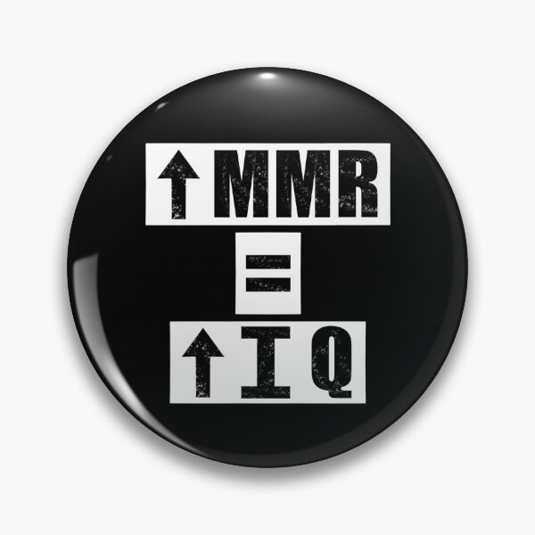 Item preview, High MMR = High IQ - black designed and sold by BusyMonkeys.
