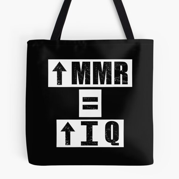 Item preview, High MMR = High IQ - black designed and sold by BusyMonkeys.