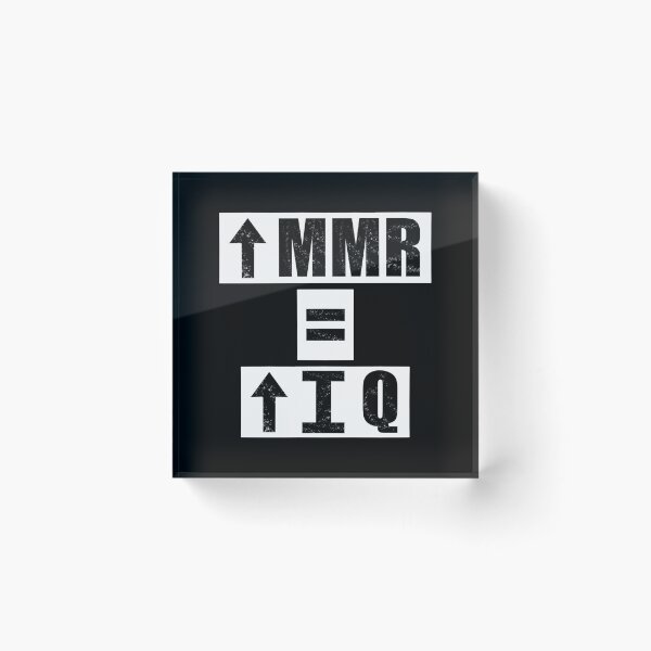 Item preview, High MMR = High IQ - black designed and sold by BusyMonkeys.