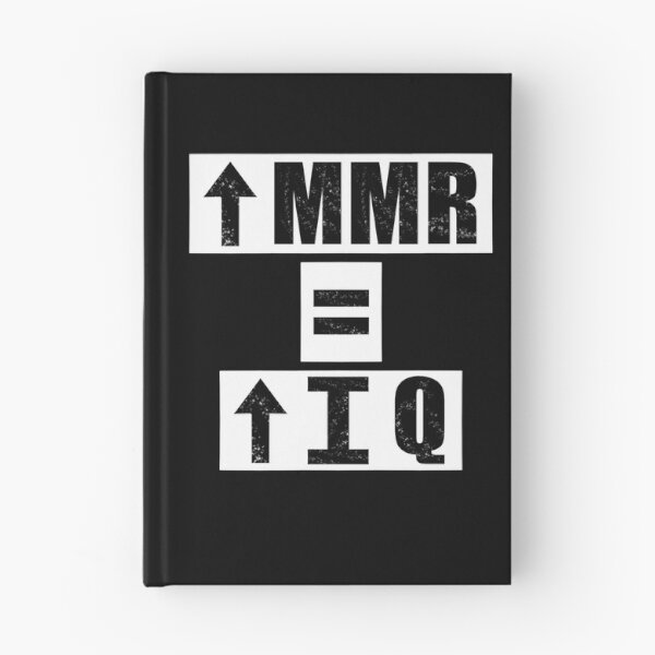 Item preview, High MMR = High IQ - black designed and sold by BusyMonkeys.