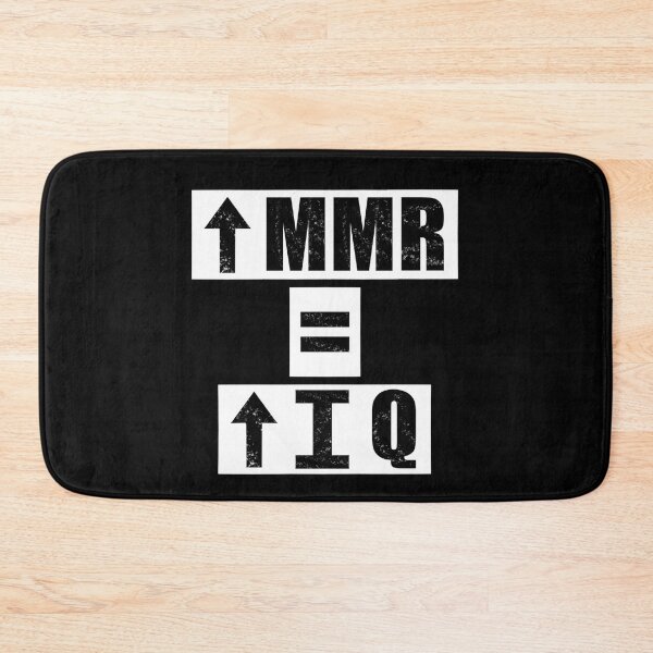 Item preview, High MMR = High IQ - black designed and sold by BusyMonkeys.