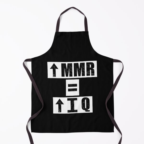 Item preview, High MMR = High IQ - black designed and sold by BusyMonkeys.