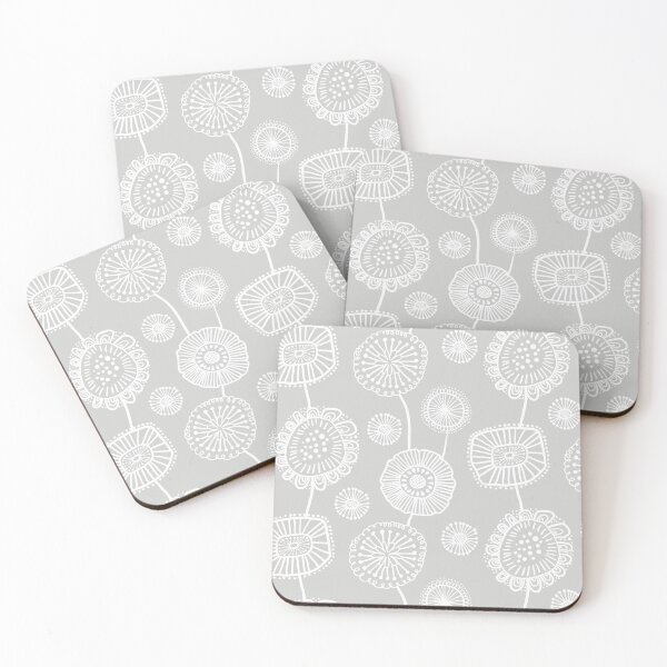 Item preview, Doodle Floral In Grey designed and sold by House of Haha.