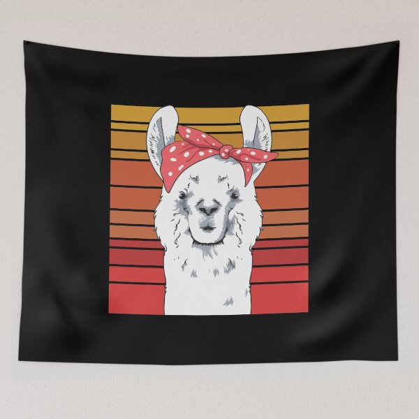 Item preview, Cute & Funny Gangster Bandana Llama Thug Lama designed and sold by perfectpresents.