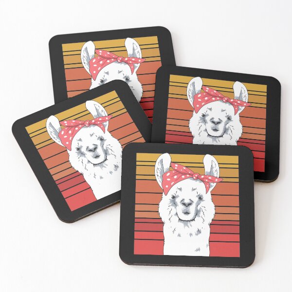 Item preview, Cute & Funny Gangster Bandana Llama Thug Lama designed and sold by perfectpresents.
