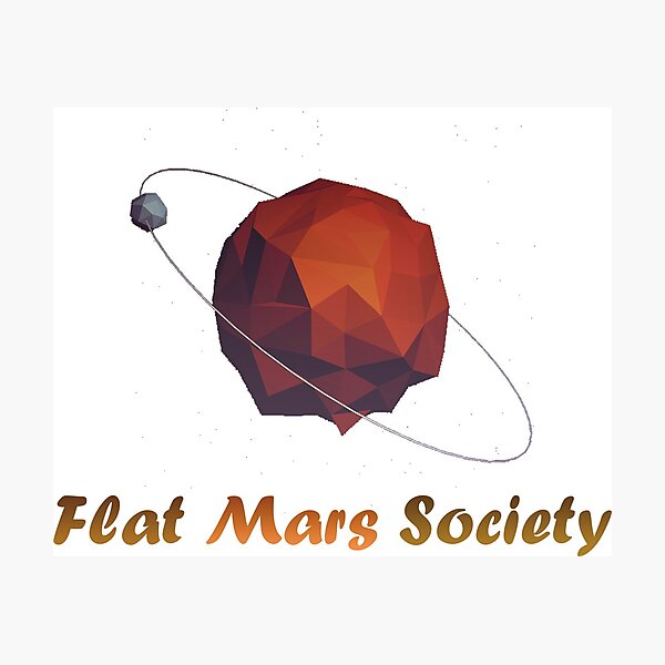 Item preview, Flat Mars Society designed and sold by WOHAMMAD.