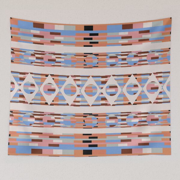 Item preview, neutral tribal quilt pattern designed and sold by alisonbbentley.