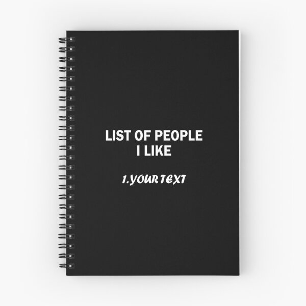 Item preview, List of people I like your text designed and sold by LimaChippewa.