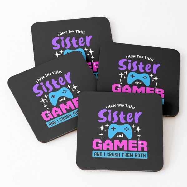 Item preview, I Have Two Titles Sister and Gamer designed and sold by cool-merch.