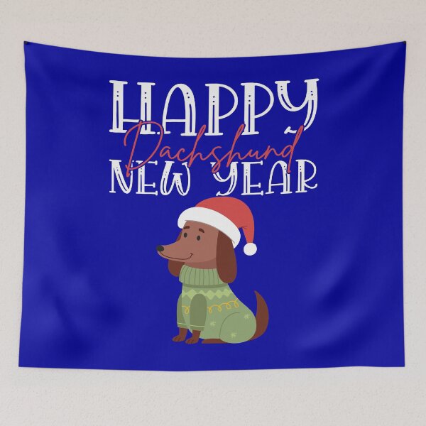 Item preview, Happy Dachshund Year! designed and sold by Wienerful.