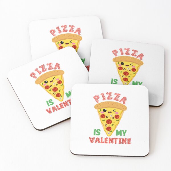 Item preview, Pizza is my valentine  designed and sold by Designhub14.