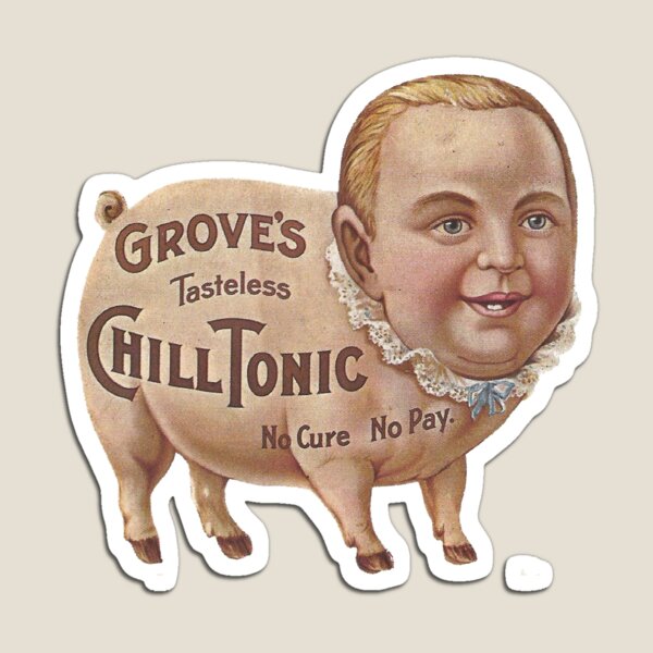 Item preview, Vintage Chill Tonic Ad - Pig Boy designed and sold by VintageCrash.