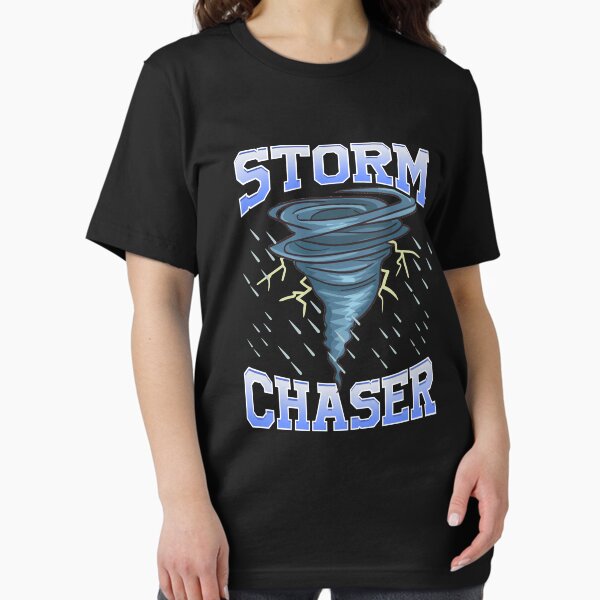 Vista previa del artículo con la obra «Cazador de tormentas Tornado Huracán y tormenta eléctrica», diseñado y vendido por perfectpresents.