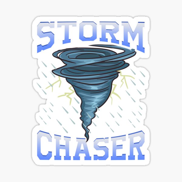 Vista previa del artículo con la obra «Cazador de tormentas Tornado Huracán y tormenta eléctrica», diseñado y vendido por perfectpresents.
