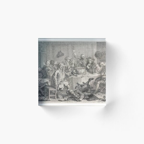 Aperçu de l'œuvre Une conversation moderne de minuit - William Hogarth (1697 - 1764) créée et vendue par cdmprints.
