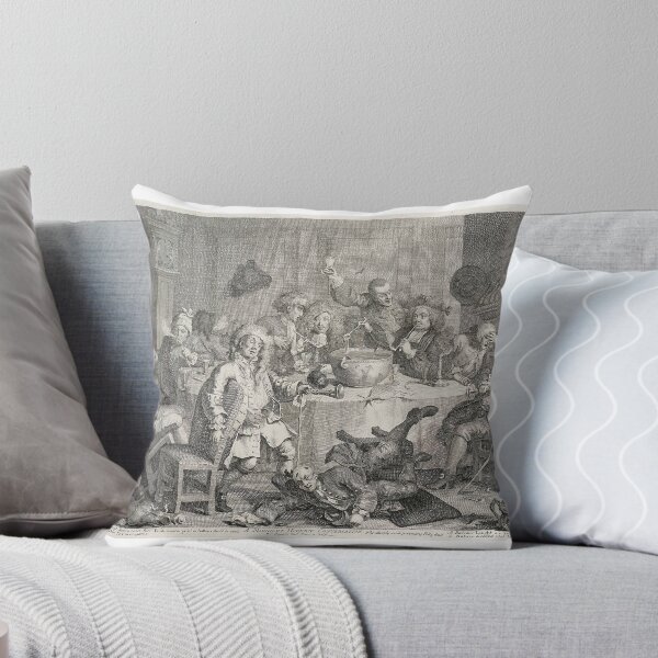 Item preview, A Midnight Modern Conversation - William Hogarth (1697 - 1764) designed and sold by cdmprints.