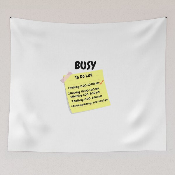 Item preview, Busy Doing Nothing To Do List designed and sold by Freestylist.