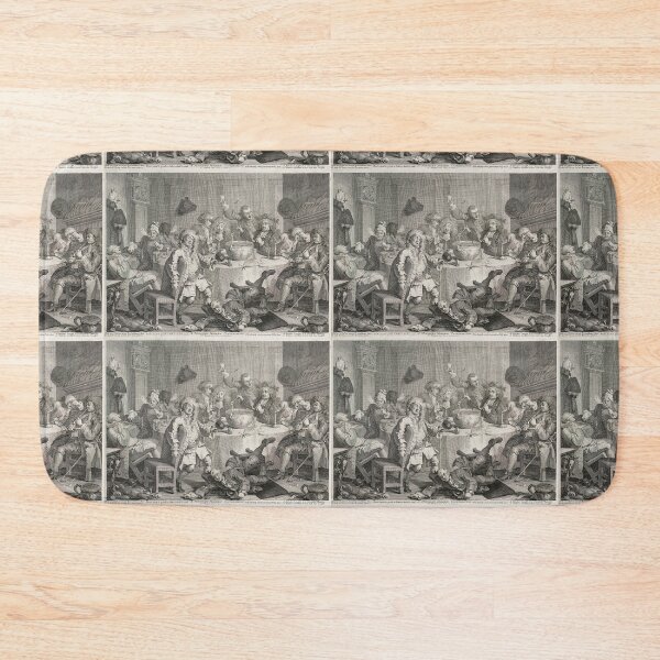 Item preview, A Midnight Modern Conversation - William Hogarth (1697 - 1764) designed and sold by cdmprints.