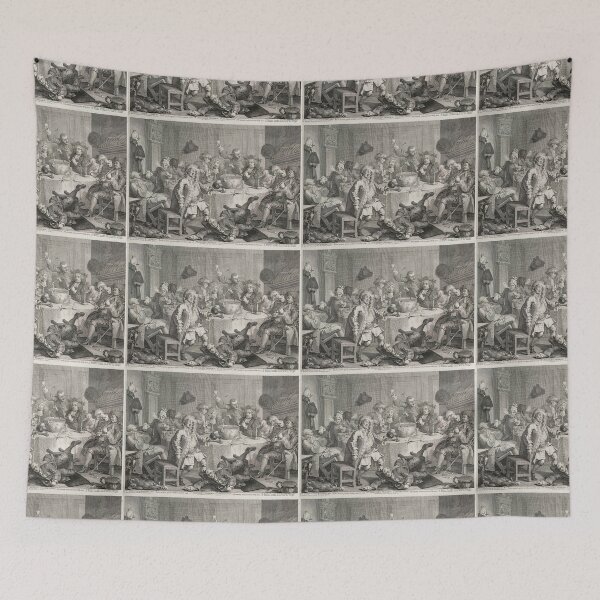 Item preview, A Midnight Modern Conversation - William Hogarth (1697 - 1764) designed and sold by cdmprints.
