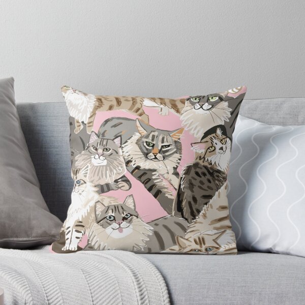 Item preview, Cats Paradise Light Pink pattern designed and sold by belettelepink.