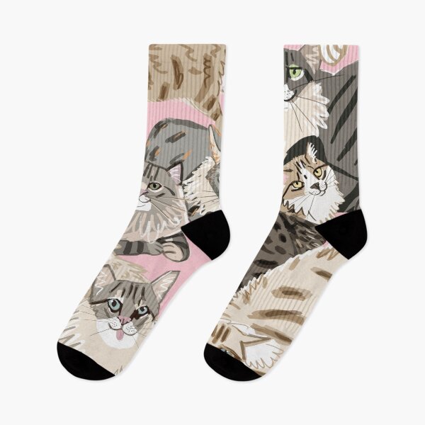 Item preview, Cats Paradise Light Pink pattern designed and sold by belettelepink.