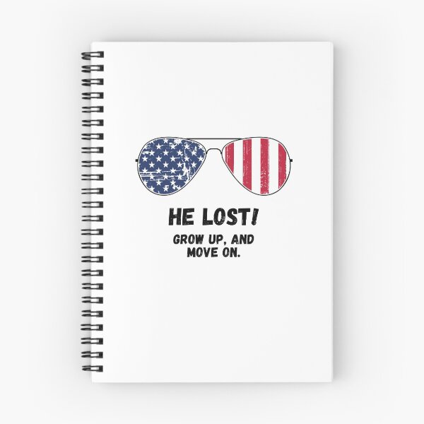 Item preview, Joe Biden "He Lost! Grow Up and Move On" Aviator Sunglasses Patriotic Political Quote Humor designed and sold by ZEROXCOOL.