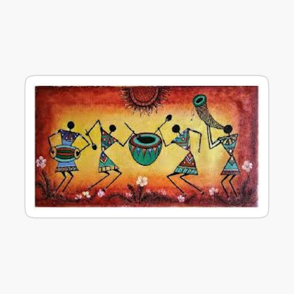 easy warli art designs