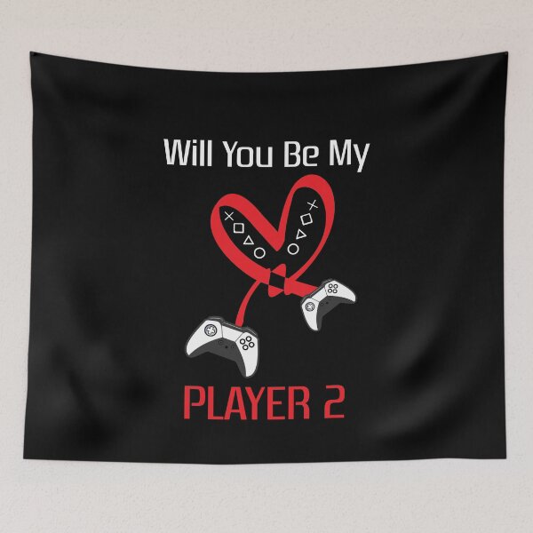 Item preview, Will You Be My Player 2 Funny Valentine Men Proposal for gamers designed and sold by WhiteTears.