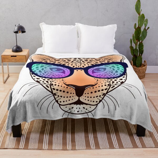 Item preview, Leopard with sunglasses designed and sold by kiyanochka.