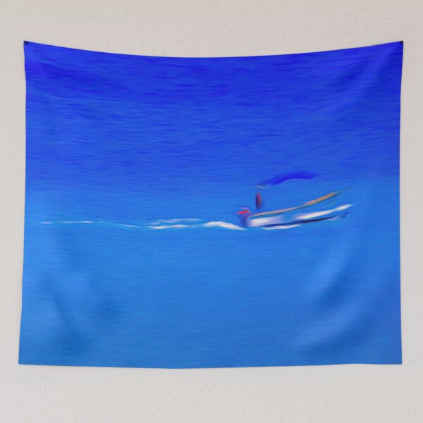 Item preview, Barbados Boat Art Panorama designed and sold by Londonimages.