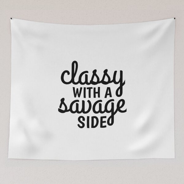 Item preview, classy with a savage side svg designed and sold by medbouk1.