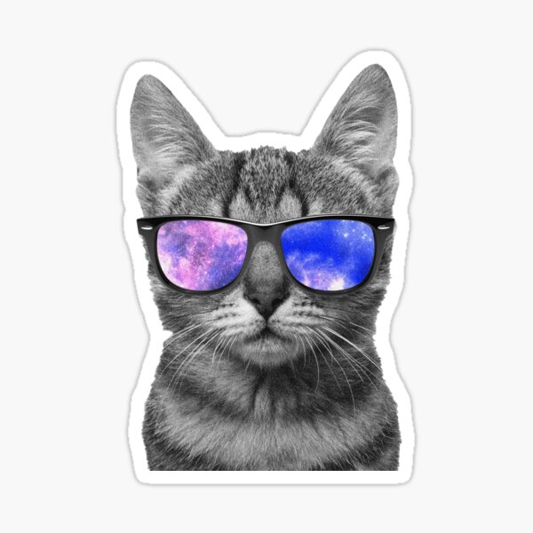 Space Cat Stickers Redbubble - space cat roblox