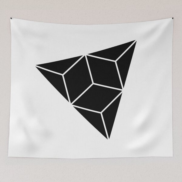 Item preview, 3D Black Vector Design Triangles designed and sold by MHabeeb.
