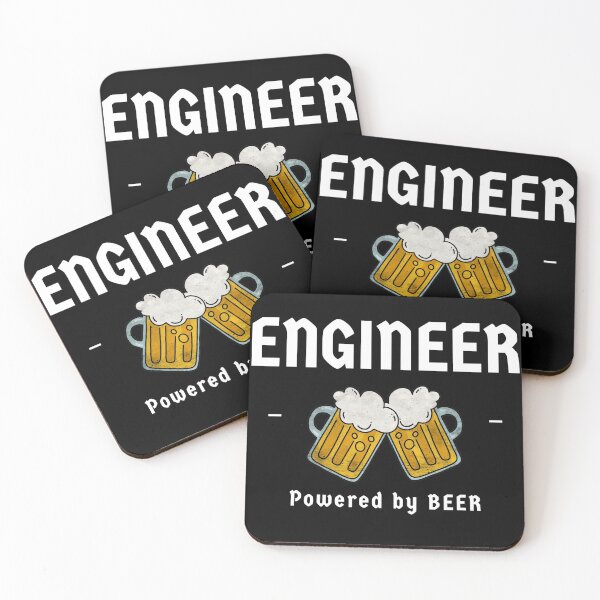 Item preview, Funny Engineer Powered by BEER  designed and sold by socialengineer.