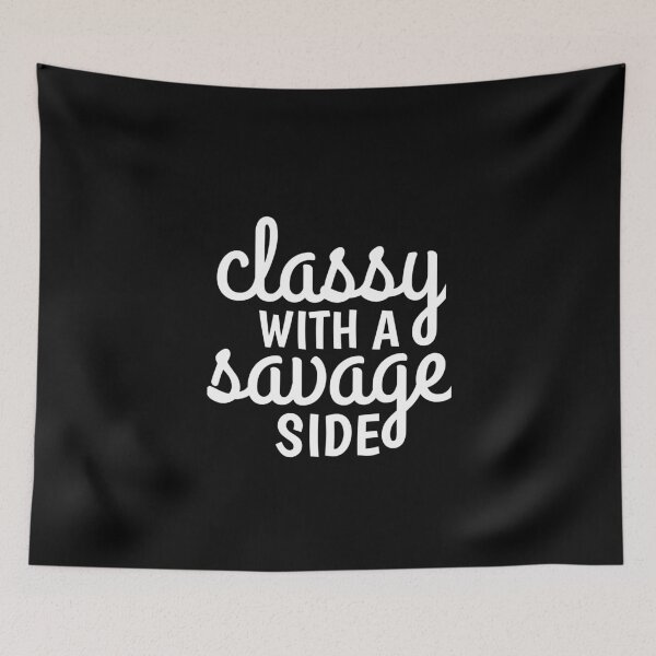 Item preview, Classy With A Savage Side SVG - Funny Quote SVG - Classy SVG - Sarcastic designed and sold by medbouk1.