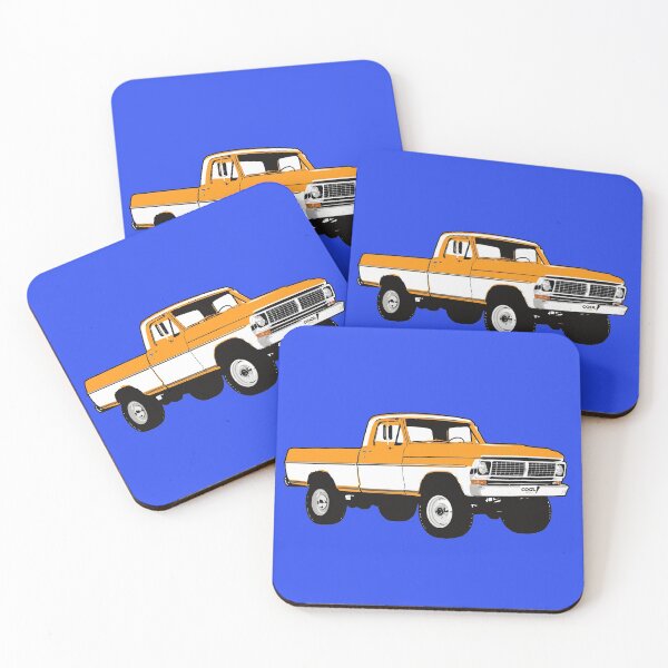 Item preview, 70-72 Yellow White 4x4 F Truck designed and sold by CoolRide.