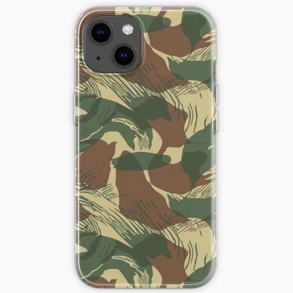 Camouflage Rhodesian Brushstroke  iPhone Soft Case