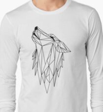 polygonal wolf Long Sleeve T-Shirt