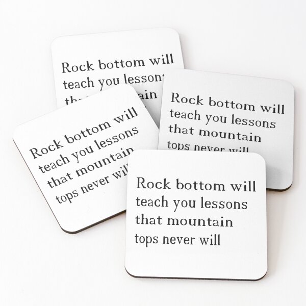 Item preview, Rock bottom will teach you lessons // rock bottom will teach you 2021 Premium designed and sold by AkramHabib.
