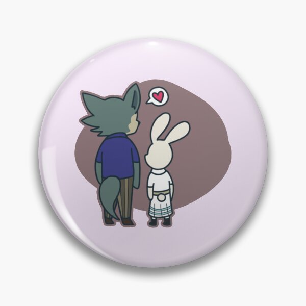 Item preview, Beastars Legoshi and Haru Chibi #3 designed and sold by thePeachPit.