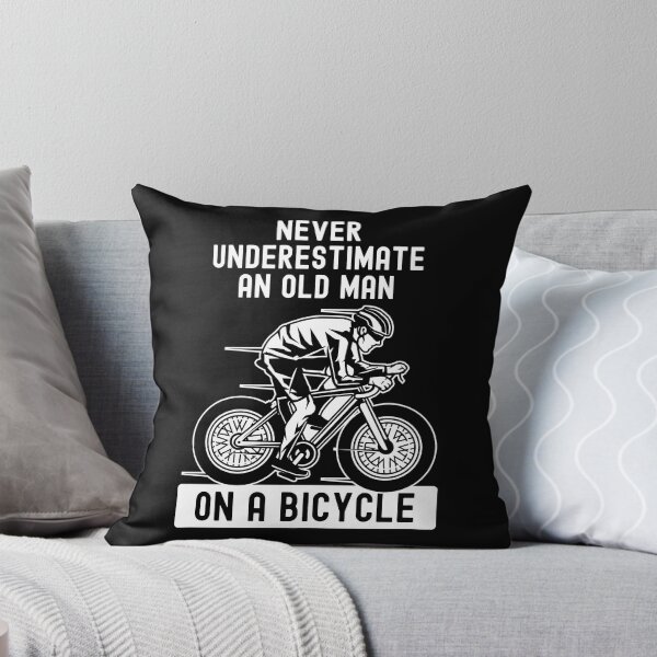 Item preview, Never Underestimate an Old Man on a Bicycle designed and sold by cool-merch.