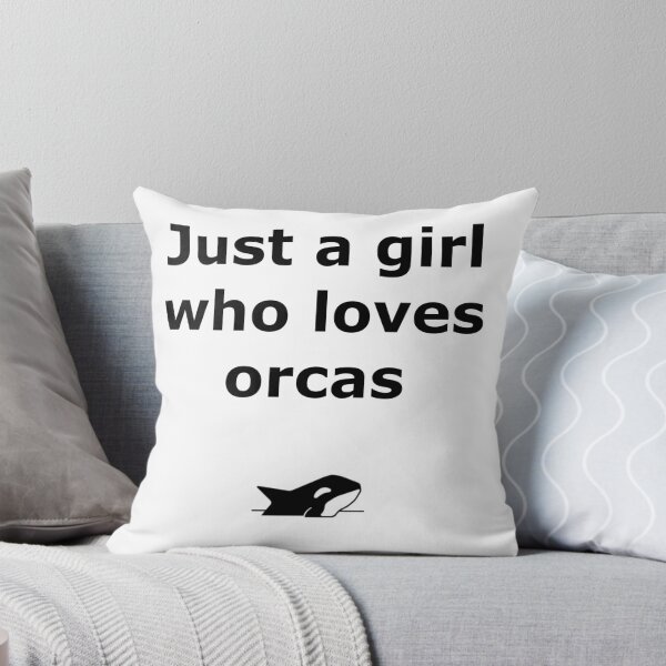 Item preview, just a girl who loves orcas designed and sold by KarmaRoots.