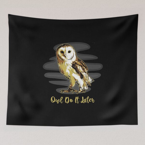 Item preview, Owl Do It Later designed and sold by cool-merch.